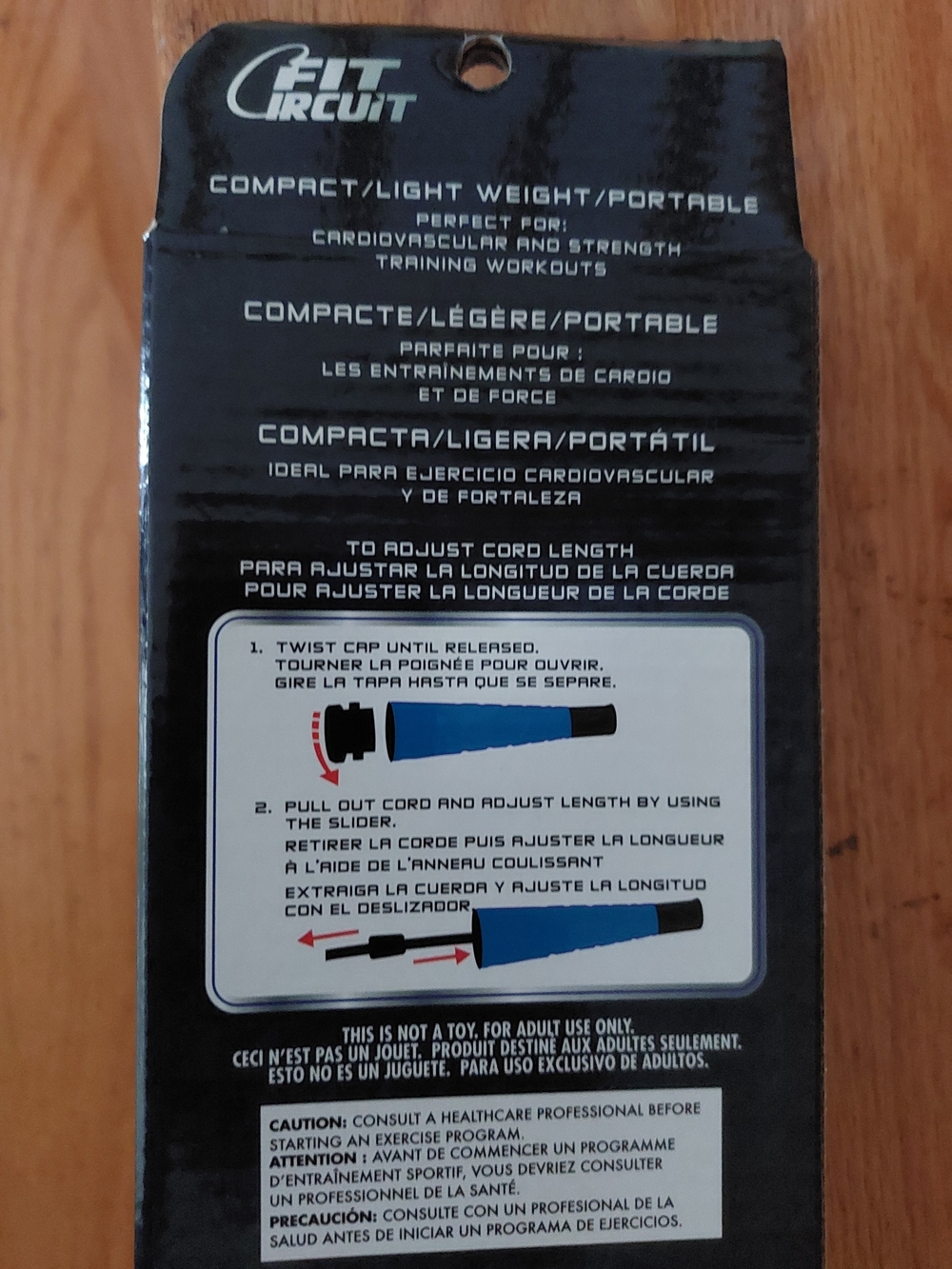 Athletic Jump Rope - Turquoise/Black - Picture 2 of 2